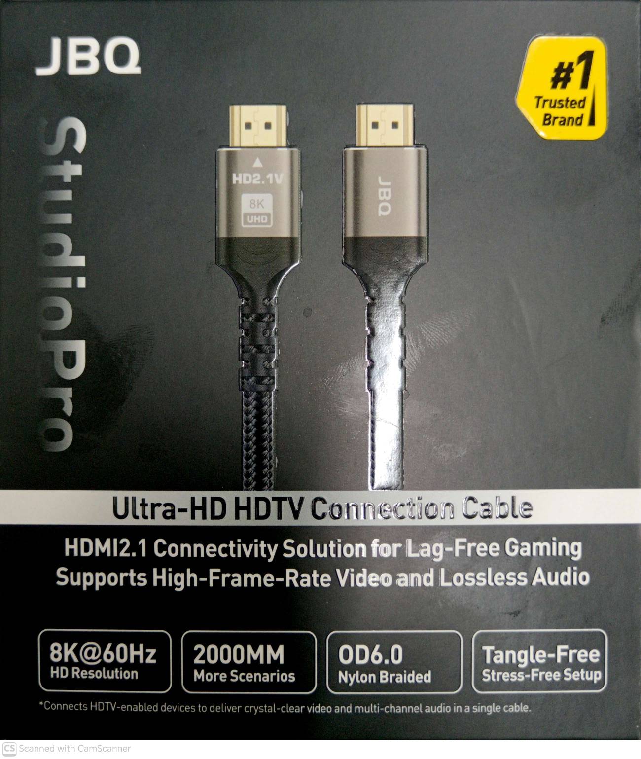 کابل تبدیل HDMI به HDMI جی بی کیو مدل A658582 طول 2 متر
