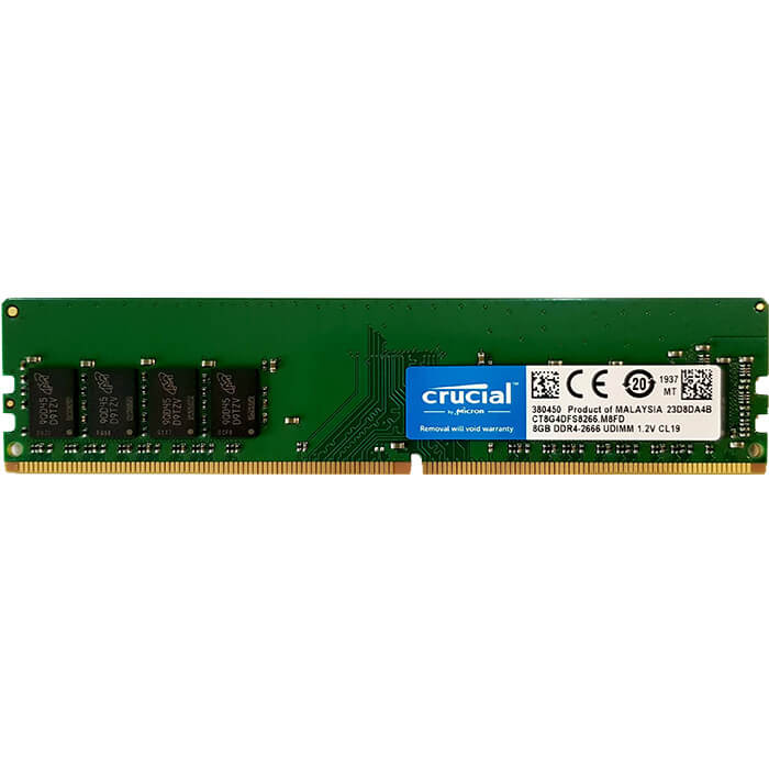 رم دسکتاپ DDR4 تک کاناله 2666 مگاهرتز CL19 کروشیال ظرفیت 8 گیگابایت - استوک